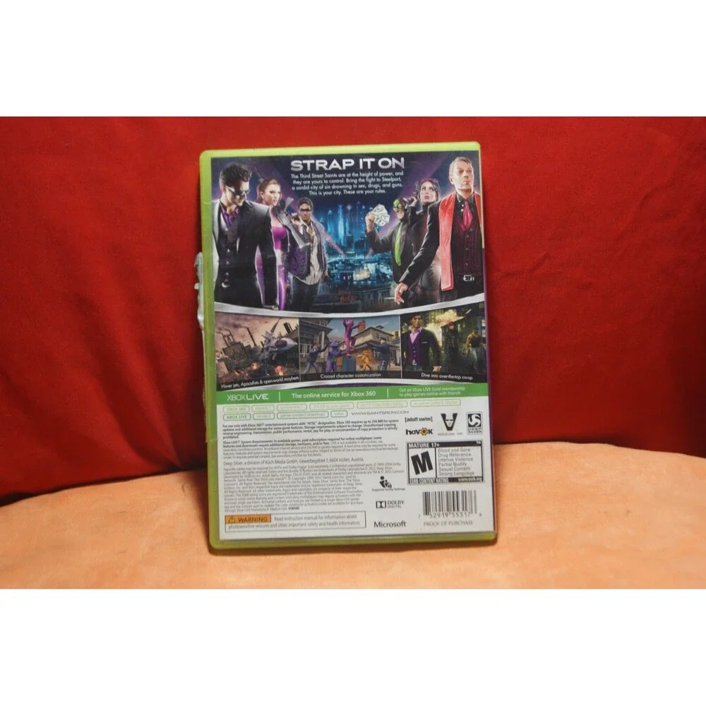 Saints Row The Third Xbox 360 CIB Alt/to GTA Style Mission Game Fun